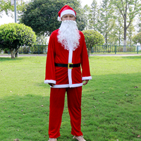5 piezas de disfraz profesional de Papá Noel, disfraz de mascota de Papá Noel, trajes sexys de Papá Noel, trajes de Papá Noel para adultos