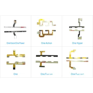 Power On Off Volume Side Button Key Flex Cable For Moto OneVision/One Power One Action One Hyper Replacement Parts