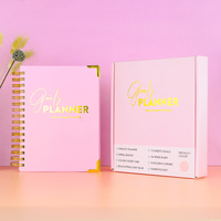Prix usine 2024 planificateur Wire-o cahier impression en relief auto-soin journal Journal objectifs planificateur cahier pour les étudiants