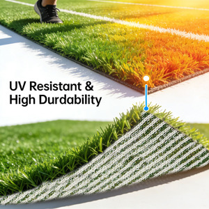 Césped Artificial Tejido Permeable al Agua, Alfombra de Césped Sintético con Franjas de Color Personalizadas para Área de Mascotas, Suelo de Balcón - Product Image 5