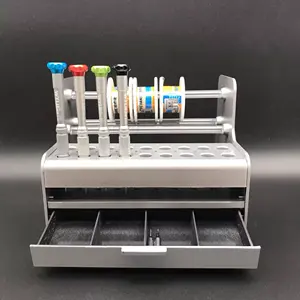 Organisateur de tournevis Wylie avec support pour bobines de soudure et tiroir de rangement pour outils de réparation électronique - Product Image 1