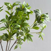 Plante artificielle verte en plastique, style branche d'arbre 'Horse Drunken Wood', résistante aux UV, pour décoration de Noël et de salon, avec poignée unique