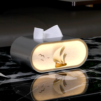 Lampe d'ambiance LED pour boîte à mouchoirs, lumière nocturne artistique, lampe à LED changeante de couleur, lumière d'ambiance pour chambre à coucher, décoration moderne pour la maison