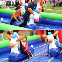 Promoción de fábrica, interacción entre padres e hijos, caballo saltador inflable adecuado para jugar en el patio trasero, equipo de juego de velocidad de carrera, arrendamiento