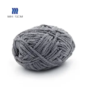 100% polyester macrame yarns crotchet 100g chenille yarn china chunky yarn for blanket