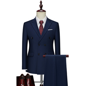 Ensemble Deux Pièces Élégant Homme, Style <span class=keywords><strong>Anglais</strong></span> Simple et Tendance pour Affaires, Décontracté ou Mariage - Product Image 4