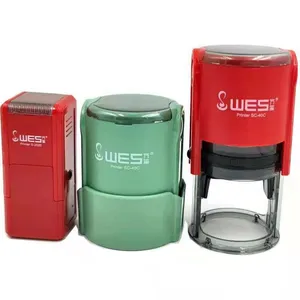 good quality 4911 Wes self inking stamp office stamp Wes seal 45mm/40mm/38mm/30*40mm/20*20mm