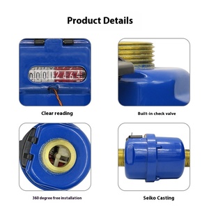 Đồng hồ nước cơ thể đồng lớp B Đồng hồ nước lạnh đồng hồ Đồng hồ đo lưu lượng nước nhỏ đồng thau R160 T50 - Product Image 3