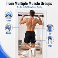Barre de traction horizontale portable et réglable de 70 à 160 cm pour la maison, antidérapante, pour cadre de porte intérieur, équipement de sport pour l'entraînement