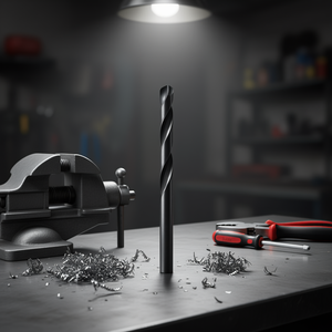 Foret hélicoïdal HSS 7,7 mm, longueur 117 mm, série courte noire pour perçage du métal - Product Image 3