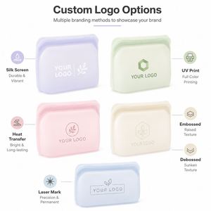 Bolsa de Silicona Ecológica con Cierre Hermético, Apta para Alimentos, Lavable, Apta para Microondas, Reutilizable, Bolsa de Almacenamiento para Refrigerador, Organizador de Cocina Sin Desperdicio - Product Image 2