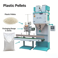 Balance d'emballage électronique haute vitesse Ewinall DCS-50FB3 pour granulés plastiques 5-50kg avec double bac et conception antistatique pour PE PP