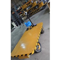 Plate-forme de chargement électrique de 1000kg Chariot de transport de chargement lourd Chariots mobiles pour entrepôt de chantier de construction
