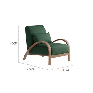 Fauteuil lounge design classique du milieu du siècle, tissu en laine d'agneau, fauteuil de loisirs Bruxelles - Product Image 4