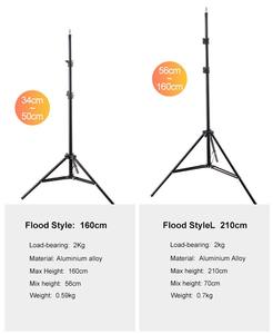 ホットセール <span class=keywords><strong>3</strong></span>つのスマホホルダー付き 14インチリングライト 2.1m耐久性プラスチック三脚 ライブ配信/メイクアップ/写真撮影照明 - Product Image 6