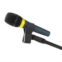 Microphone triangulaire à Double tête fabriqué en chine, support de microphone métallique de haute qualité et à bas prix