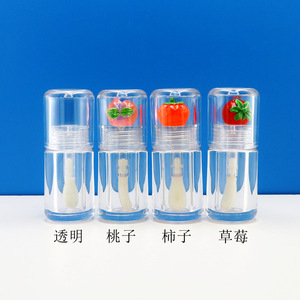 4 ml Bouteilles d'huile Essension Tubes vides de brillant à lèvres aux fruits Grand pinceau Huile à lèvres Conteneurs de baume à lèvres Marque privée - Product Image 6