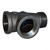 Raccords en fonte malléable filetés mâle/femelle ASME B16.30 BS/NPT, réducteurs/en T latéral, 1/8"-6", galvanisés/finis au four, ISO
