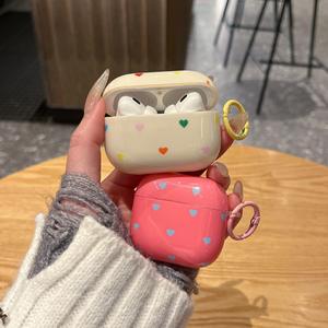 Estuche pequeño con forma de corazón estilo coreano para AirPods Pro 3, compatible con las cubiertas protectoras de 1.ª, 2.ª y 4.ª generación. - Product Image 6