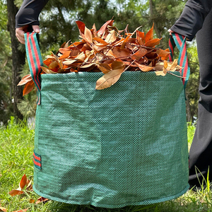 ถุงเก็บขยะในสวนแบบหนา ทนทาน สำหรับเก็บใบไม้ ขยะ หญ้า ต้นไม้ ใช้ได้กับสนามหญ้า สระว่ายน้ำ และสวน - Product Image 1