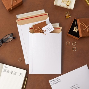 Tuỳ Chỉnh Trắng Cứng Mailer Kraft Tông Phong Bì Để Bảo Vệ Vận Chuyển Thẻ Quà Tặng Lời Mời Hình Ảnh Tài Liệu - Product Image 2