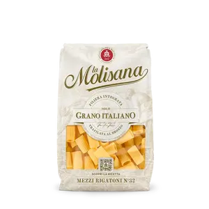 Pasta Molisana No. 032 Half Rigatoni de Trigo Duro Sin Refinar, Paquete de 500g, 24 Unidades - Product Image 1