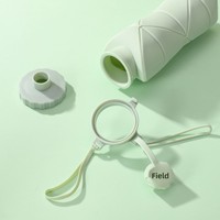 Bouteille d'eau pliable en silicone souple personnalisée OEM avec sac de transport en PP assorti pour une utilisation en extérieur