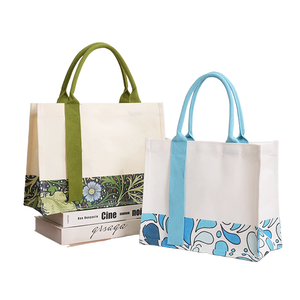 Customized Large Capacity Beach Tote <b>Bag</b> Cotton Handle Personalized <b>Initial</b> Logo Image Gift Women's Shopping <b>Bag</b> - Product Image 3