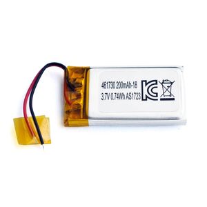 Lithium polymer battery 3,7 V 200 mAh Bluetooth smartwatch lithium battery lipo 461730 - Product Image 1