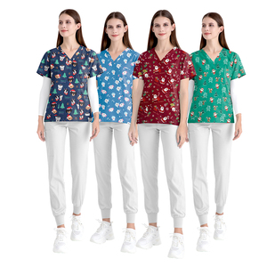Uniformes hospitaliers élastiques pour médecins et infirmières, gommages de beauté pour les cheveux, gommages d'allaitement doux - Product Image 5