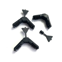 Connecteur d'angle droit en plastique 21.5A pour barre d'espacement, accessoires de quincaillerie pour fenêtres et portes OEM