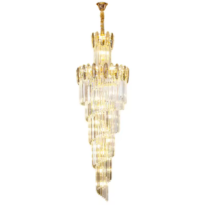 Zeal Lighting Modern vintage larga sala de estar grande LED hotel de lujo araña de cristal moderna - Product Image 1