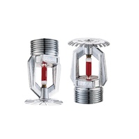 Kepala Sprinkler Kebakaran Tipe Gantung Tegak dengan Kaca Pelindung dan Bohlam K5.6