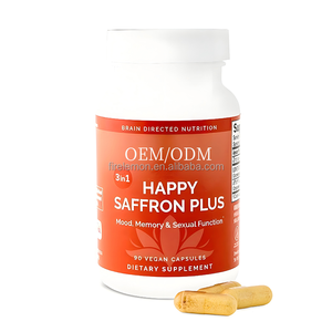Fabrika Tedarikli Toptan Safran Ekstresi Kapsülleri, Mizaç ve Hafıza Desteği için Kurkumin ve Çinko İçeren Safran Takviyesi - Product Image 1
