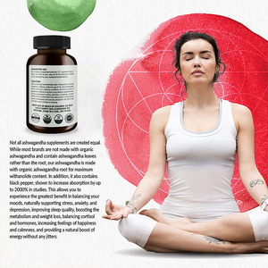 Ashwagandha Personalizada Shecome, Fabricante de Ashwagandha Extra Fuerte, Apoyo para el Estrés y el Estado de Ánimo, 120 Cápsulas Vegetarianas de Ashwagandha - Product Image 3