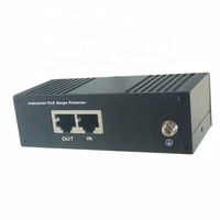 Protector Contra Sobretensiones PoE Industrial OEM/ODM de 1 Puerto 10/100M, 6KV, Montaje en Riel DIN, IP40, -40 a 75°C ℃   CE FCC para CCTV/Punto de Acceso Inalámbrico Hi-Net IPV101-6KV