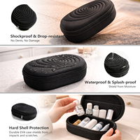 Étui de rangement rigide en EVA avec logo personnalisé, antichoc, étanche, pour appareils électroniques, écouteurs, gadgets, boîte de rangement de voyage, design ondulé