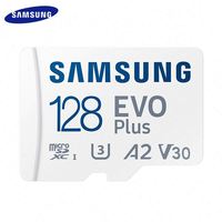 Carte mémoire originale Samsung EVO PLUS 128 Go 256 Go 64 Go Mi*cro TF Flash SD Card 512 Go Cartes SD jusqu'à 130 Mo/s C10 pour téléphone PC