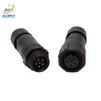 Connecteur circulaire étanche M16 4P 250V 5A en alliage de cuivre plaqué or, mâle/femelle, montage sur panneau, fiche aviation LED, IP67