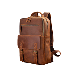 Nueva Mochila Antirrobo de Piel Auténtica Hecha a Mano, Bolso de Moda Unisex, Mochila de Viaje Impermeable, Bolsos Portátiles - Product Image 1