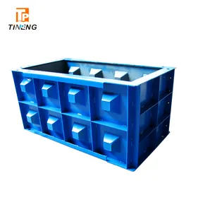 Molde de bloco de legato de concreto para resíduos de molde de resíduos para bloco de concreto de recastação 160.80.80/concreto/praça/produção de blocos. Aço