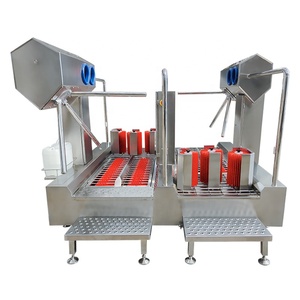 Estación de Higiene Eléctrica de Alta Calidad con Torniquete y Desinfección de Manos, Acero Inoxidable 304, para la Industria Alimentaria - Product Image 4