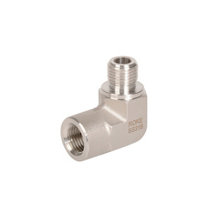 ข้อต่อข้อศอกสแตนเลส ROKE เกลียวใน-นอก NPT 316 SS ข้อต่อไฮดรอลิก - Product Image 1