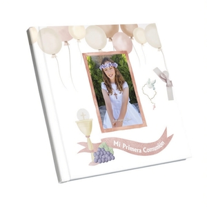 Libro de Fotos para Comunión de Niñas, 27x29cm, Elegante, Artículos Religiosos para Eventos, Bolsa de 2 Piezas - Product Image 2