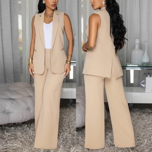 10894 Nuovi Completi Eleganti per Donne, Set Formali per Ufficio, Top e Pantaloni, <span class=keywords><strong>Abbigliamento</strong></span> Femminile Due Pezzi - Product Image 5