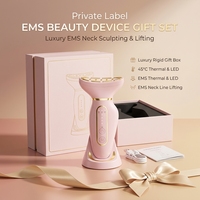 Appareil de massage pour le soin de la peau, marque privée, portable, pour le visage et le cou, machine de beauté faciale pour usage domestique, cadeaux de luxe