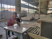 Dekorasi dinding kayu putih pedesaan, cermin dinding besar, cermin dinding rumah, dekorasi cermin tetesan air