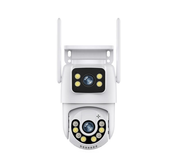 6mp 3K Outdoor Dual Lens Cctv Camera Wifi Surveillance Camera Human Motion Tracking Ptz 3mp Dual Lens Linkage Mini PTZ Camera