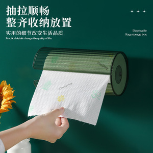 Wall Mounted Toilet <b>Paper</b> Holder Circular Transparent <b>Color</b> For Bathroom Kitchen Use - Product Image 3