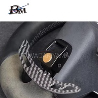 BM ekstensi pemindah roda kemudi, gaya penyedot magnetis serat karbon untuk Benz CLA C118 CLS C257 GT ML GL GLK Seri